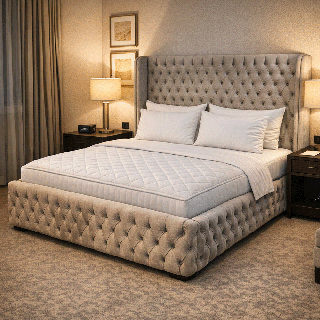 Καπιτονέ Κρεβάτι Custom – Φτιαγμένο στα Μέτρα σας