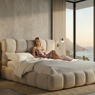 Κρεβάτι Bubble - Χειροποίητο με Υφάσματα Μπουκλέ